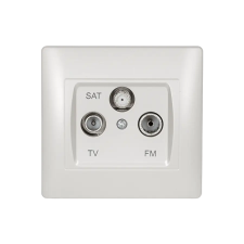 Elmark 11681 RÍM TV+FM+SAT ALJZAT FEHÉR METÁL villanyszerelés