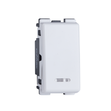 Elmark 26002 LECCE FEHÉR JELZŐFÉNYES EGYPÓLUSÚ KAPCSOLÓ villanyszerelés