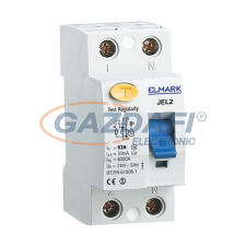 Elmark 40213S áram-védőkapcsoló JEL2 2P 10A/300mA SIGMA villanyszerelés