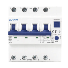 Elmark 40473AELEKTRONIKUS JEL4A 6kA 4P 20A/30mA RCBOJEL4A villanyszerelés
