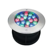 Elmark 96UW18RGB LED VÍZALATTI LÁMPA 18W RGB, IP68 távirányítóval kültéri világítás