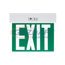 Elmark 9XL3115 LED vészvilágító lámpa, Exit felirat, SMD, 230V, 220x260x22mm, 3h, IP21, 20000h világítás