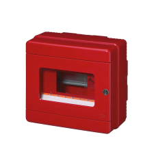 Elmark EC64008 EC640 FELÜLETRE SZERELHETŐ BURKOLAT 8 MODULOS (1X8) + ZÁR IP65 PIROS villanyszerelés
