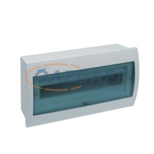 Elmark falon kívüli műanyag elosztódoboz, 18 modul, 1 sor, 410x204x102mm, IP40, fehér villanyszerelés