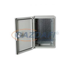 Elmark falon kívüli UV-álló műanyag elosztódoboz, 350x250x150mm, IP65, szürke villanyszerelés