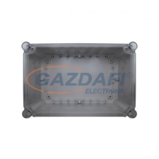 Elmark falon kívüli vízálló kötődoboz átlátszó fedéllel, 125x125x75mm, IP66 villanyszerelés