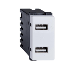 Elmark Lecce USB Dupla fehér Aljzat villanyszerelés