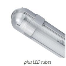 Elmark Led fénycsővel szerelt por és páramentes lámpatest 1x22W hideg fehér világítás