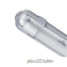 Elmark Led fénycsővel szerelt por és páramentes lámpatest 1x9W hideg fehér világítás