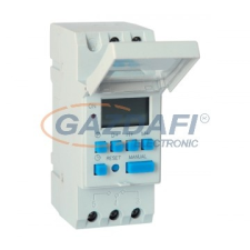 Elmark programozható egycsatornás elektronikus időkapcsoló, TE-15A, 230V, 1Z+1NY villanyszerelés