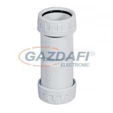 Elmark PVC cső-cső összekötő, d=25mm, IP65, szürke villanyszerelés