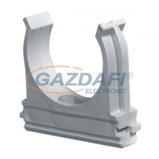 Elmark PVC csőbilincs, d=20mm, szürke, 100db/csomag villanyszerelés