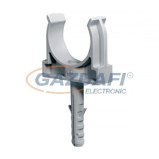 Elmark PVC csőbilincs fémcsavarral, d=32mm, szürke, 50db/csomag villanyszerelés