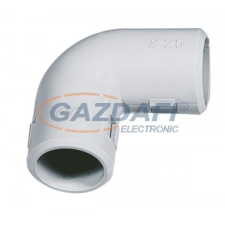 Elmark PVC rövid könyök 90°, d=16mm, IP40, szürke villanyszerelés