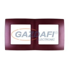 Elmark &quot;City&quot; kettes keret, metál bordó villanyszerelés