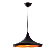 Elmark TIM-1B Föggeszték 1XE27 D350mm fekete/arany-Elmark világítás