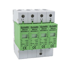 Elmark túlfeszültség levezető SPD-C10, 3PN, 10kA, 400V, 7 év garancia villanyszerelés