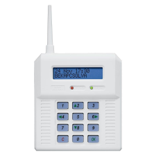 ELMES CB32-GN vezeték nélküli, 32 zónás központ, beépített GSM-mel. Kék háttérfény. biztonságtechnikai eszköz