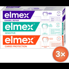 Elmex Mix Case 3× 75ml (8590232001309) fogkrém