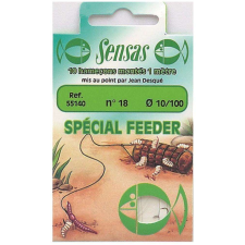  Előkötött horog special feeder nickel 100cm 10/0,16 10db horog