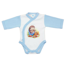 Elöl patentos hosszú ujjú baba body Süni mintával (62) kombidressz, body