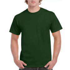  Előmosott kerek nyakkivágásu ultra póló, Gildan GI2000, Forest Green-3XL férfi póló