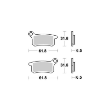  Első fékbetétek Moto Master Nitro TC / SX 65 egyéb motorkerékpár alkatrész