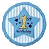  Első születésnap Blue fólia lufi 36 cm