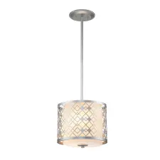 Elstead Lighting Elstead glamour klasszikus függeszték ziggy ezüst elsziggy-1p-s-ls világítás