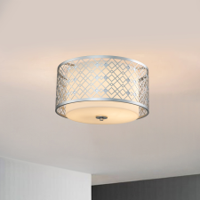 Elstead Lighting Elstead glamour klasszikus mennyezeti lámpa ziggy ezüst elsziggy-f-m-ls világítás
