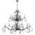Elstead Lighting Elstead klasszikus csillár amarilli fekete szürke elsaml15-blk-silver