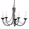 Elstead Lighting Elstead klasszikus csillár carisbrooke fekete elscb5-black