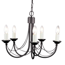 Elstead Lighting Elstead klasszikus csillár carisbrooke fekete elscb5-black világítás