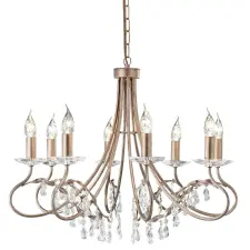 Elstead Lighting Elstead klasszikus csillár christina patina átlátszó elscrt8-silver-gold világítás