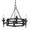 Elstead Lighting Elstead klasszikus csillár saxon fekete elssax3-blk