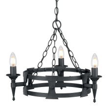 Elstead Lighting Elstead klasszikus csillár saxon fekete elssax3-blk világítás