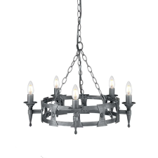Elstead Lighting Elstead klasszikus csillár saxon fekete elssax5-blk-sil világítás
