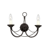 Elstead Lighting Elstead klasszikus fali lámpa carisbrooke fekete elscb2-black