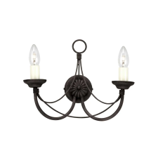 Elstead Lighting Elstead klasszikus fali lámpa carisbrooke fekete elscb2-black világítás