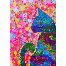 Élvezd vándorló macska puzzle 3000 darab puzzle, kirakós