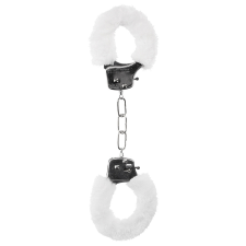  Élvezetes bilincsek szőrös - fehér bilincs, kötöző