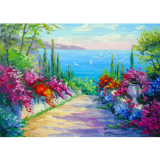 Élvezetes tengerparti út kirakó 1000 darabos puzzle, kirakós