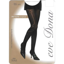 ELVIRA Mintás 55 DENES harisnyanadrág, 158-100 (2) Bitter Choco harisnya, combfix