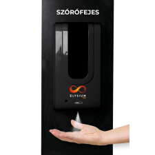 Elysium Pro professzionális, érintésmentes, 1200 ml-es adagoló - Szórófejes folyadék - Fekete állván adagoló
