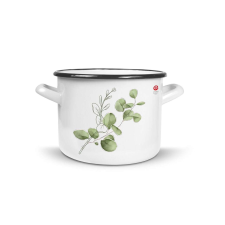 Emalia Olkusz zománcozott fazék 22 cm/5.5 l eukaliptusz edény