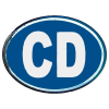 Embléma F&F CD /diplomata/ kék ovál