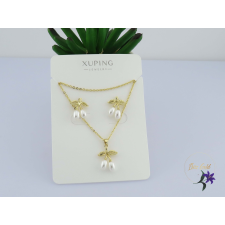  Émi antiallergén elegáns szett nyaklánc fülbevaló-14K ékszer szett