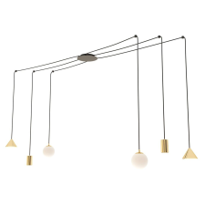 Emibig modern függeszték fuji fekete arany emi1350/6 világítás