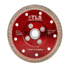 EMIKOO TLS K-PRO M14 ultravékony gyémánt vágókorong d230xM14x1,8x10 mm csiszolókorong és vágókorong