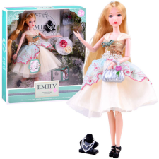 Emily Doll koktélruhában + kézitáska #3942 baba
